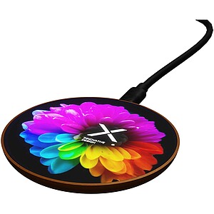 SCX.design W13 10W wooden wireless charging station, brown