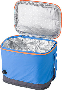 Self-inflatable cooling bag