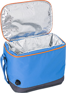 Self-inflatable cooling bag