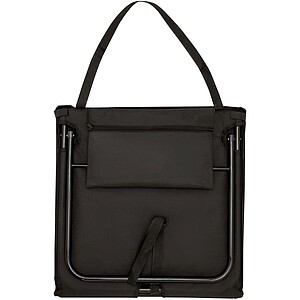 Serene beach lounger, solid black