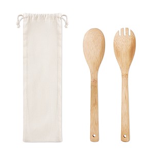 Set bamboo utensils salad