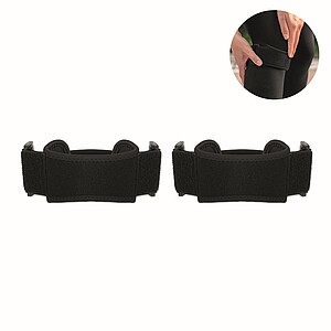 Set of 2 sports knee support, black