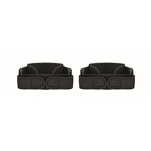 Set of 2 sports knee support, black