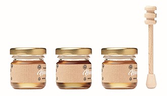 Set of 3 wildflower honey
