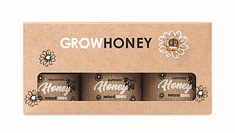Set of 3 wildflower honey