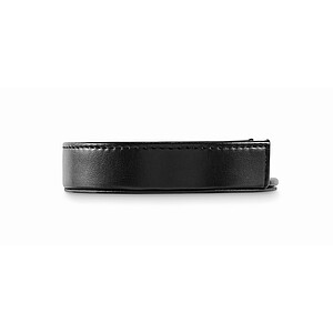 Set of 4 PU coasters, black