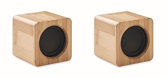 Set of Bamboo wireless speaker