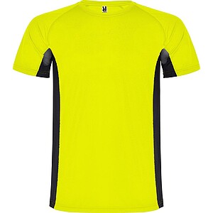 Shanghai short sleeve mens sports t-shirt, fluor yellow, size 2XL