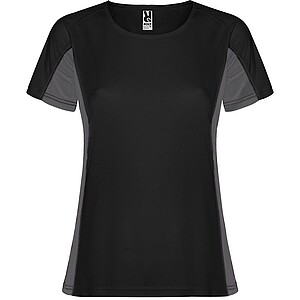 Shanghai short sleeve womens sports t-shirt, black, size L