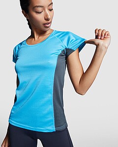 Shanghai short sleeve womens sports t-shirt, fluor green, size M