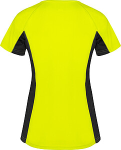 Shanghai short sleeve womens sports t-shirt, fluor yellow, size M