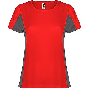 Shanghai short sleeve womens sports t-shirt, red, size L