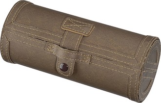Shoe polishing case, brown