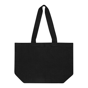 Shopper made of cotton canvas, black