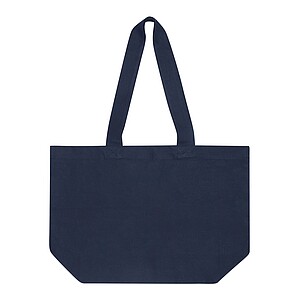 Shopper made of cotton canvas, dark blue
