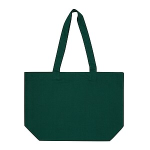 Shopper made of cotton canvas, dark green