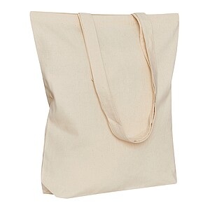 Shopper made of cotton twill, beige