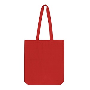 Shopper made of cotton twill, red