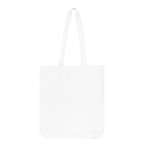 Shopper made of cotton twill, white
