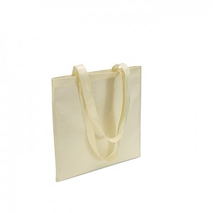 Shopping bag in nonwoven, ivory