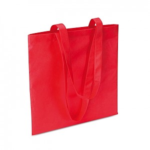 Shopping bag in nonwoven, red