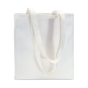 Shopping bag in nonwoven, white