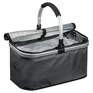 Shopping basket with cooling compartment