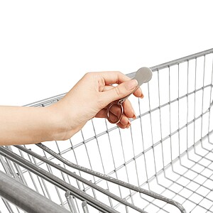 Shopping trolley releaser, silver