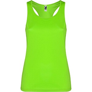 Shura womens sports vest, lime, size S