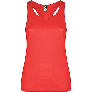 Shura womens sports vest, red, size S