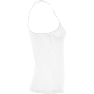 Shura womens sports vest, white, size S