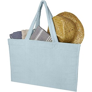 Siam GRS recycled terry beach tote bag 13L, cloud blue
