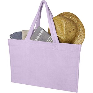 Siam GRS recycled terry beach tote bag 13L, lilac