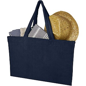 Siam GRS recycled terry beach tote bag 13L, navy