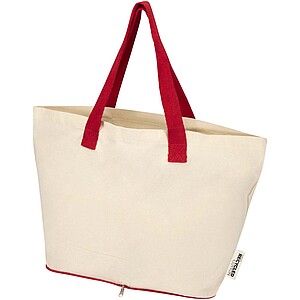 Sierra 140 g/m2 GRS recycled foldable cotton tote bag 7L, natural