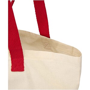 Sierra 140 g/m2 GRS recycled foldable cotton tote bag 7L, natural