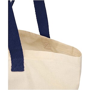 Sierra 140 g/m2 GRS recycled foldable cotton tote bag 7L, natural