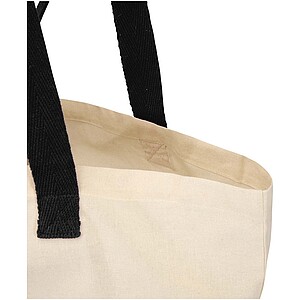 Sierra 140 g/m2 GRS recycled foldable cotton tote bag 7L, natural