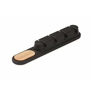Silicone cable organiser, black