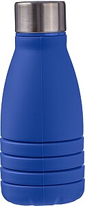 Silicone foldable drinking bottle 550 ml Erin, cobalt blue