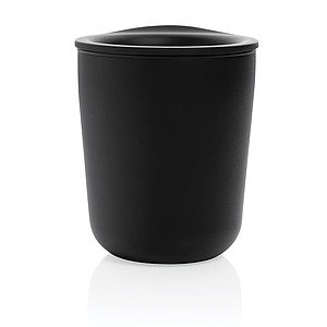 Simplistic antimicrobial coffee tumbler, black