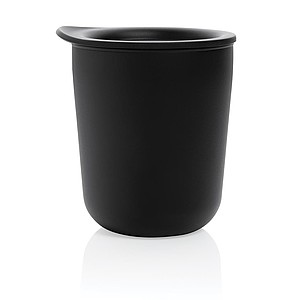 Simplistic antimicrobial coffee tumbler, black