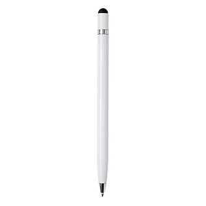 Simplistic metal pen, white
