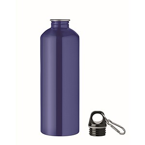 Single wall bottle 1000ml, blue
