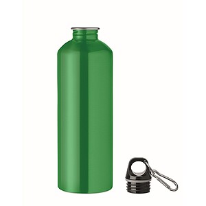 Single wall bottle 1000ml, green