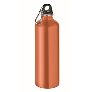 Single wall bottle 1000ml, orange