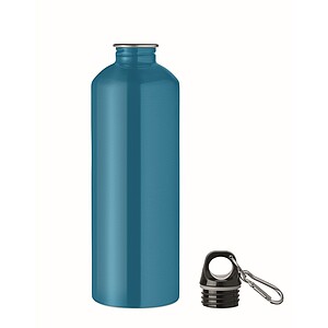 Single wall bottle 1000ml, turquoise