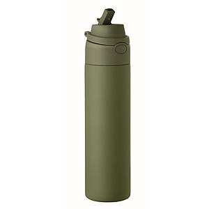 Single wall bottle 650 ml, dark green