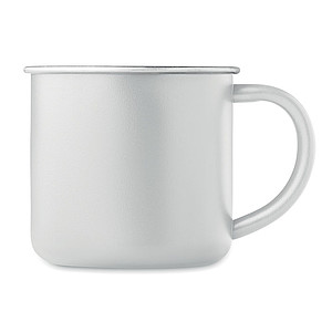 Single wall recycled stainless steel mug