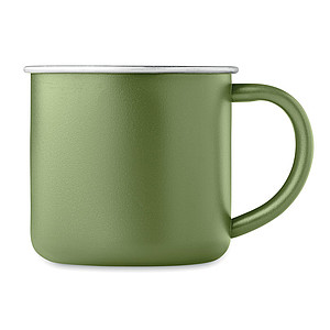 Single wall recycled stainless steel mug